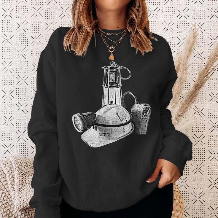 Ruhrpott Jumper Miner Helmet Grubenlampe Glück On Sweatshirt Geschenke für Sie