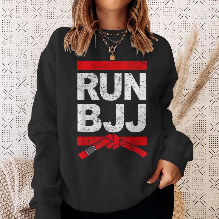 Run Bjj Brazilian Jiu-Jitsu Bjj Belt Sweatshirt Geschenke für Sie