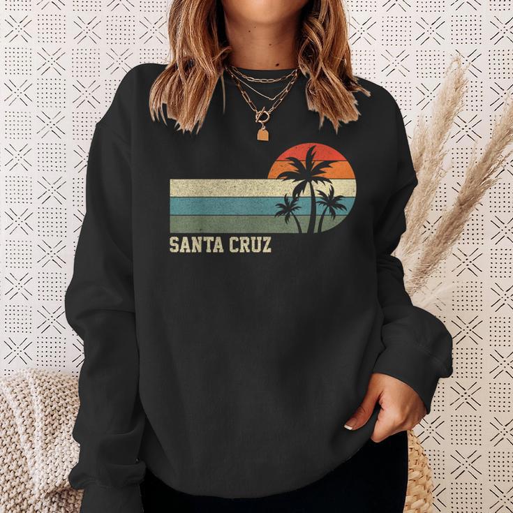 Santa Cruz Ca California Retro Surfing Sweatshirt Geschenke für Sie