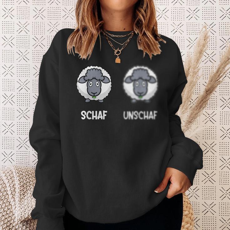 Schaf Unschaf Wortwitz Fotografen Fotografie Sweatshirt Geschenke für Sie