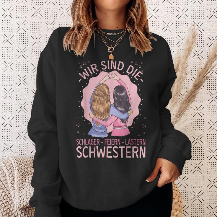 Schlager Feiern Lästern Schlageroutfit Party S Sweatshirt Geschenke für Sie