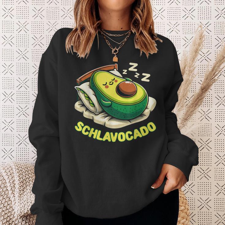 Schlavocado Avocado Pyjamas Nightdress Pyjamas Sleep Sweatshirt Geschenke für Sie