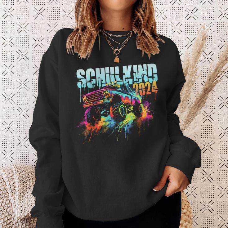 Schulkind 2024 Monster Truck Car School Sweatshirt Geschenke für Sie