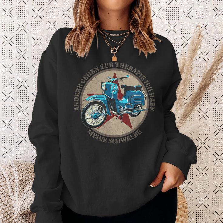 Schwalbenfahrer Schwalbe Gdr Moped Sweatshirt Geschenke für Sie