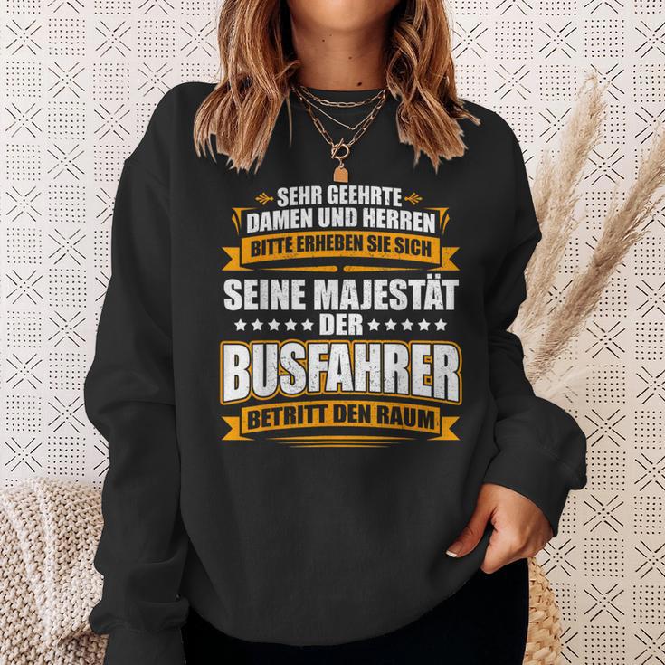 With Seine Majestät Der Busfahrer Cool Print Sweatshirt Geschenke für Sie