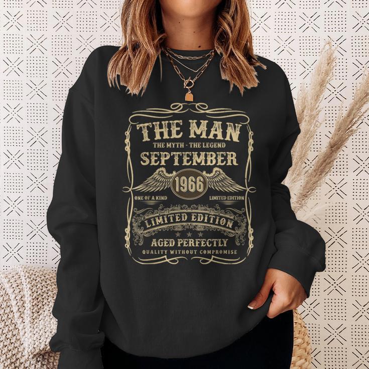 September 1966 58 Jahre Alt Geburtstagsgeschenke Für Männer 58 Geburtstag Sweatshirt Geschenke für Sie