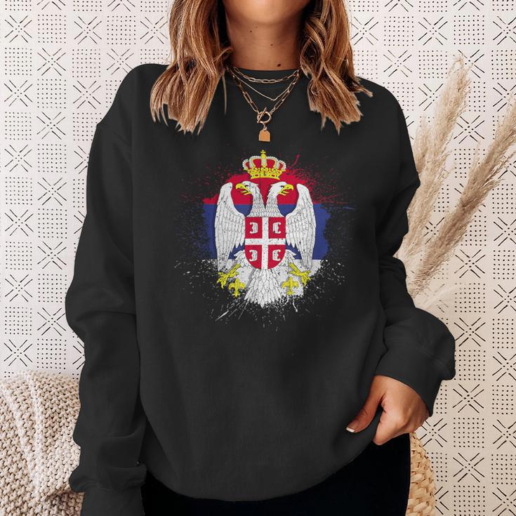 Serbia Balkan Jugo Serbia Srbija Serbe Sweatshirt Geschenke für Sie