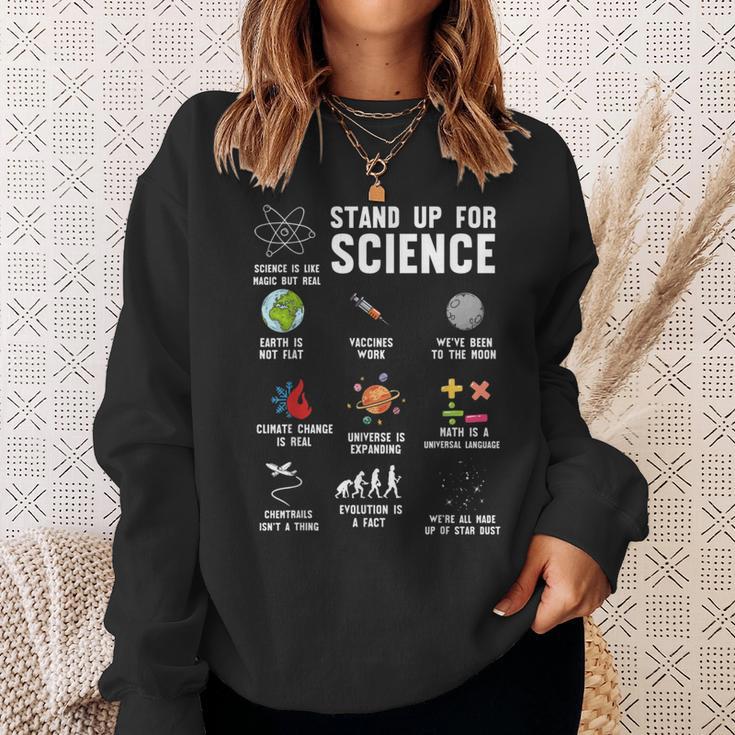 Setz Dich Für Wissenschaft Ein Wissenschaft Klimawandel Sweatshirt Geschenke für Sie