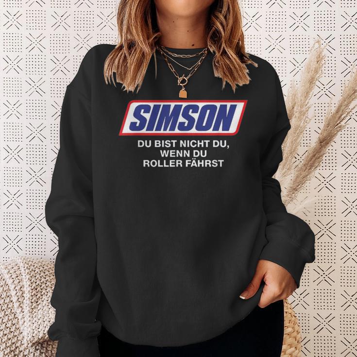 Simson Du Bist Nicht Du Wenn Du Roller Fährst Sweatshirt Geschenke für Sie