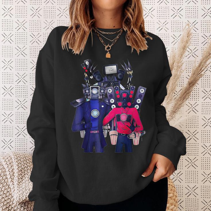 Skibidi Toilette Tiviman Gray Sweatshirt Geschenke für Sie