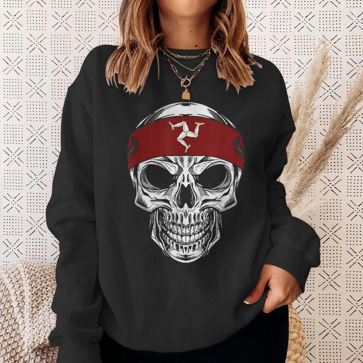 Skull Isle Of Man Sweatshirt Geschenke für Sie