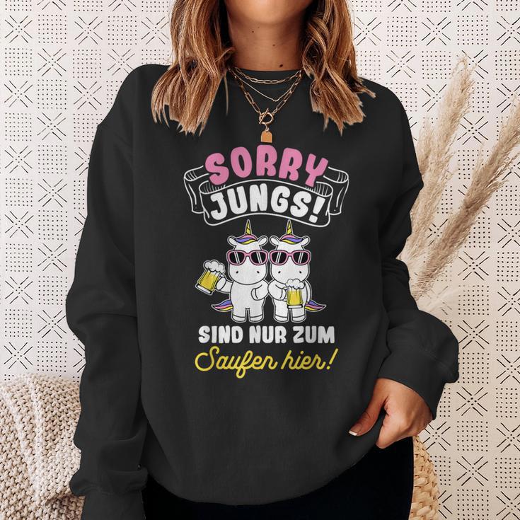 Sorry Jungs Sind Nur Zum Saufen Hier Bierthirst Saufen Sweatshirt Geschenke für Sie