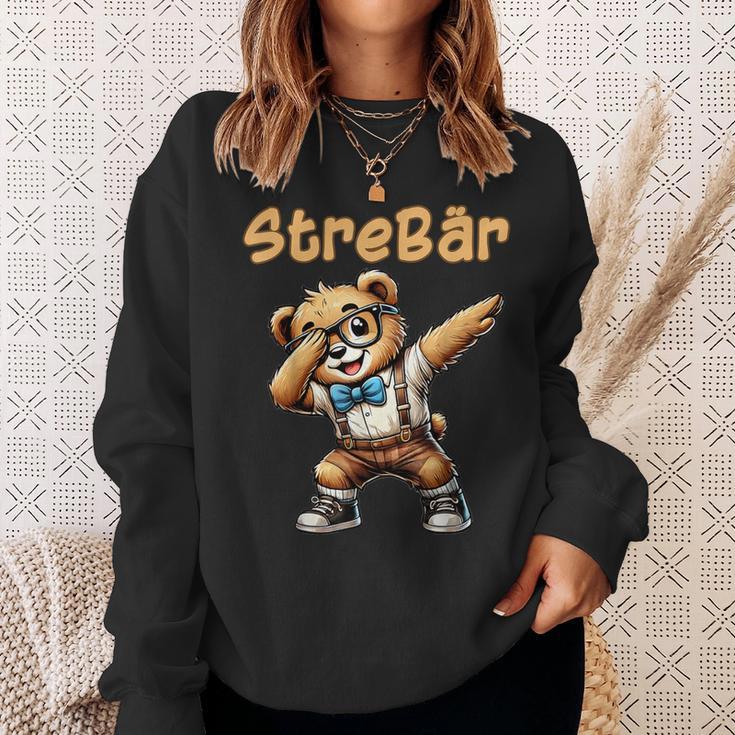 Streber Geschenk Lustiges Bär Geschenk Für Besserwisser Sweatshirt Geschenke für Sie