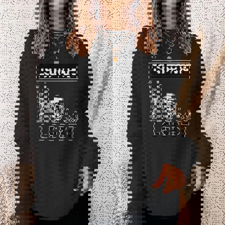 I Support Lgtb Liberty Guns Beer Tits Parody Sweatshirt Gifts for Her