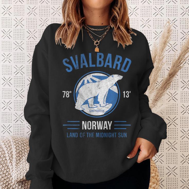 Svalbard Spitzbergen Polar Bear Longyearbyen Norway Polar Bear Sweatshirt Geschenke für Sie