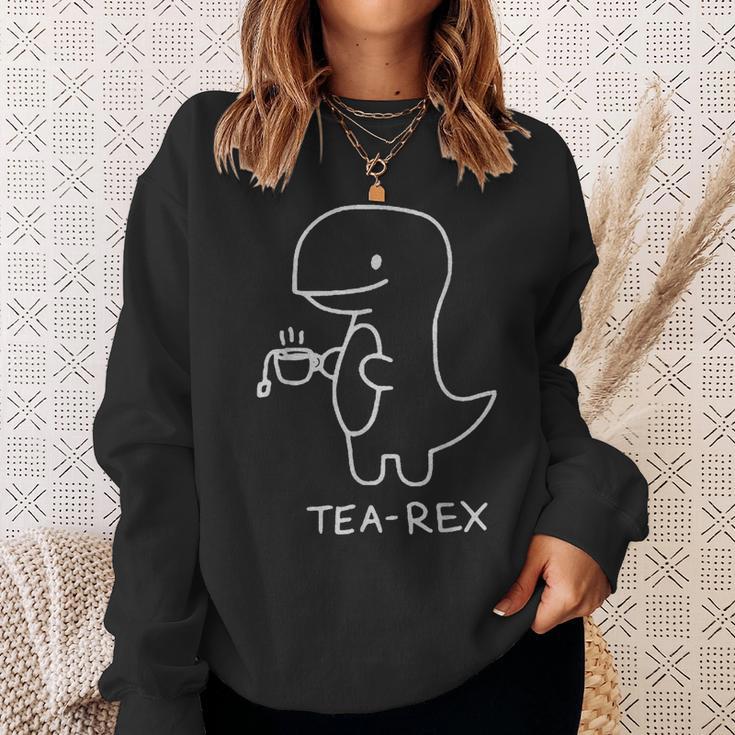 Tea Rex For Tea Drinkers And Dinosaur Lovers Sweatshirt Geschenke für Sie