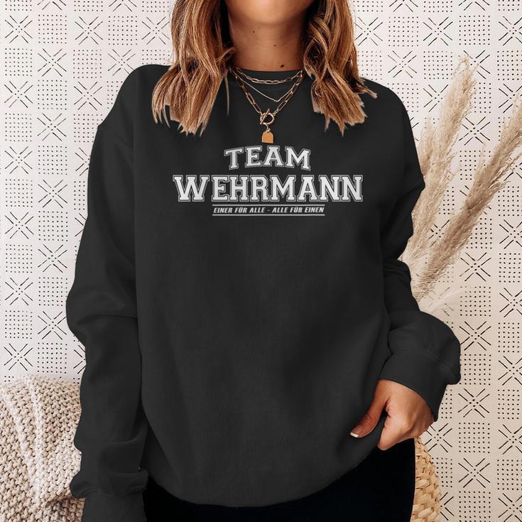 Team Wehrmann Stolze Familie Nachname Geschenk Sweatshirt Geschenke für Sie