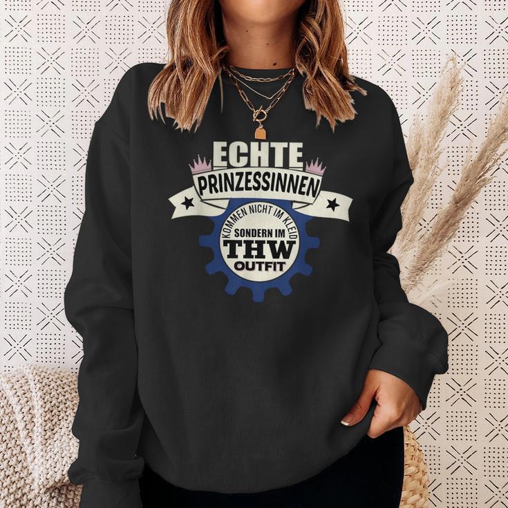 Thw Echte Prinzessinen Kommen Im Thw Outfit Sweatshirt Geschenke für Sie