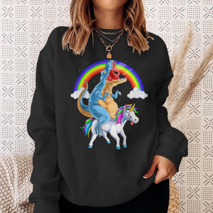 Trex Tyrannosaurus Dino Unicorn T-Rex Sweatshirt Geschenke für Sie