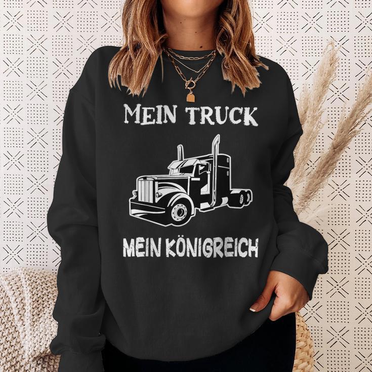 Trucker My Truck My Kingdom Saddle Pull Truck Driver Sweatshirt Geschenke für Sie