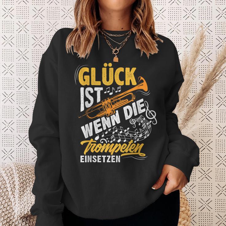 Trumpet Glück Ist Wenn Die Trumpeten Einsetzetz Sweatshirt Geschenke für Sie