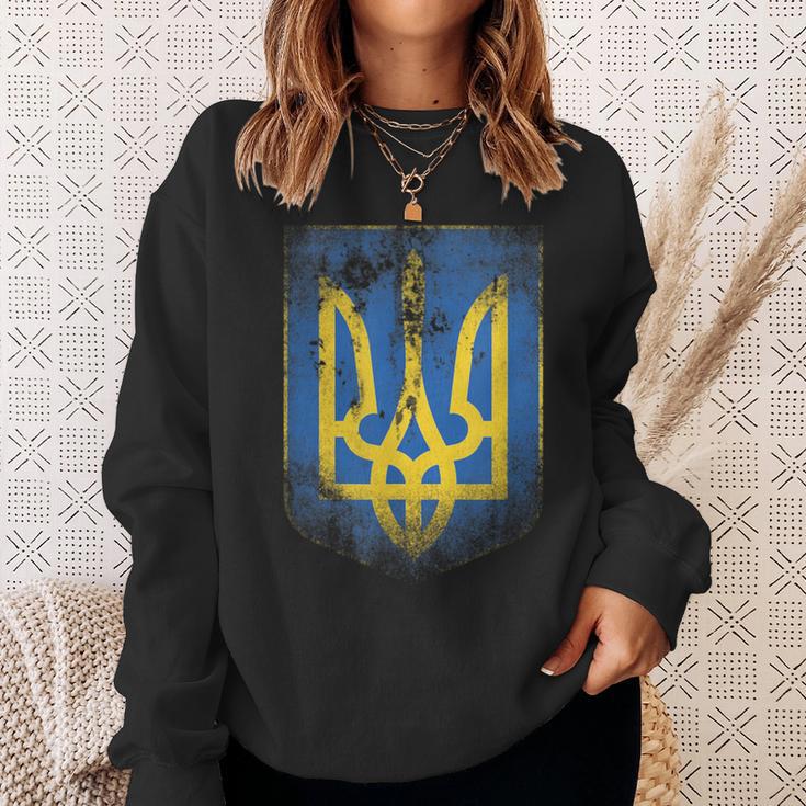 Ukraine Flag Crest Flag Logo Ukraine Sweatshirt Geschenke für Sie