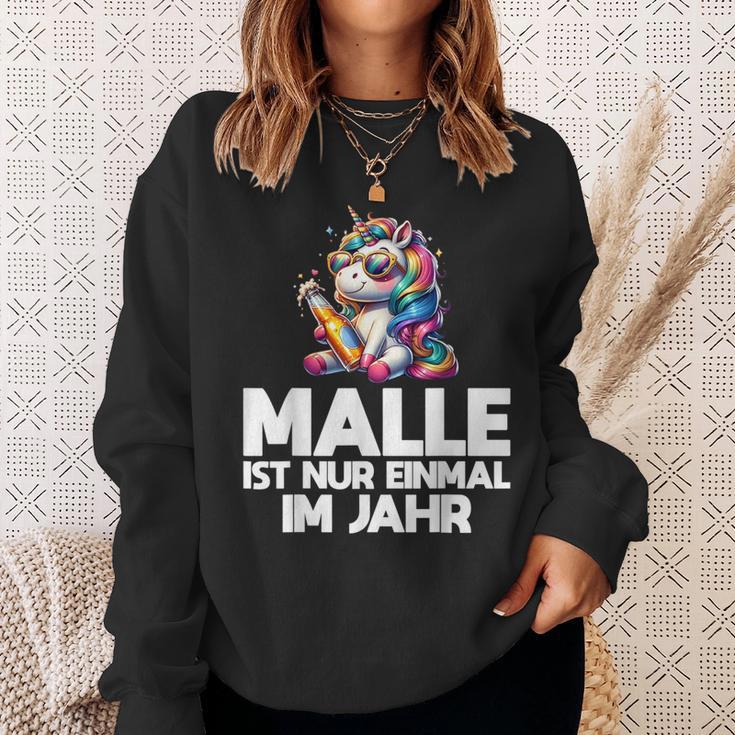 Unicorn Party Fun Malle Ist Nur Einmal Im Jahr Sweatshirt Geschenke für Sie