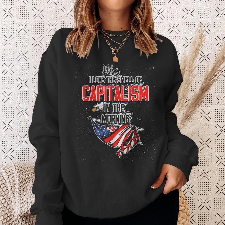 Usa Freiheit Aktien Ich Liebe Den Geruchon Kapitalism Sweatshirt Geschenke für Sie