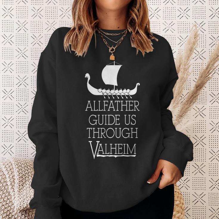 Valheim Allfather Führre Uns Durchalheim Sweatshirt Geschenke für Sie