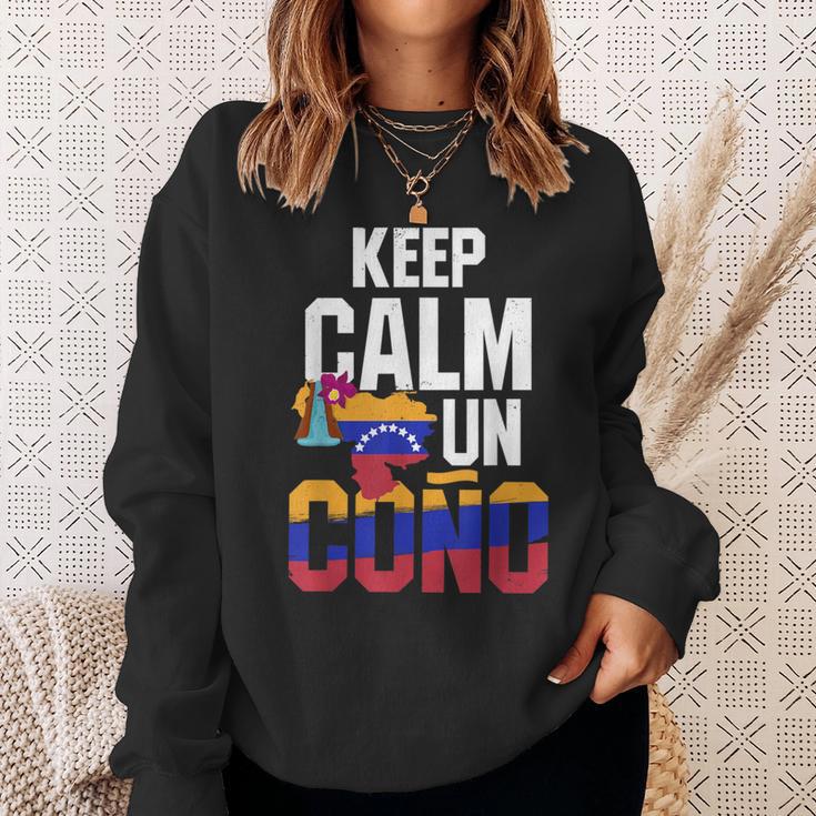 Venezuela Freedom Keep Calm Un Cono Banderaenezuela Sweatshirt Geschenke für Sie