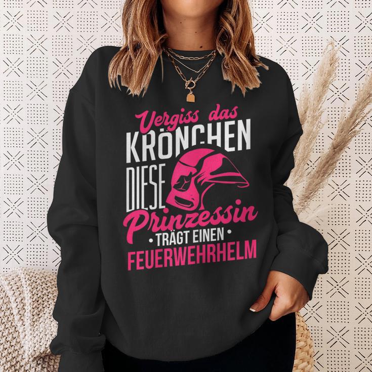 Vergiss Krönchen Princess Fireman Helmet Sweatshirt Geschenke für Sie