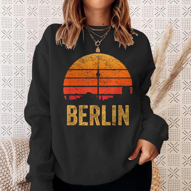 Vintage 80S Retro Berlin Silhouette Skyline Souvenir Sweatshirt Geschenke für Sie