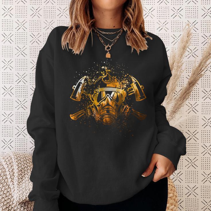 Vintage Grunge Fire Brigade For Fireman Sweatshirt Geschenke für Sie