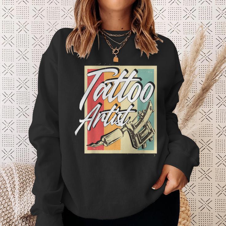 Vintage Retro Tattoo Artist Tattoo Artist Tattoo Sweatshirt Geschenke für Sie