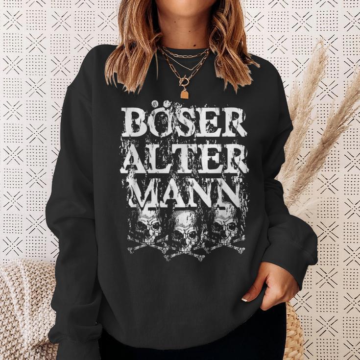 Vintage Skull Old Man Bad Old Man Sweatshirt Geschenke für Sie