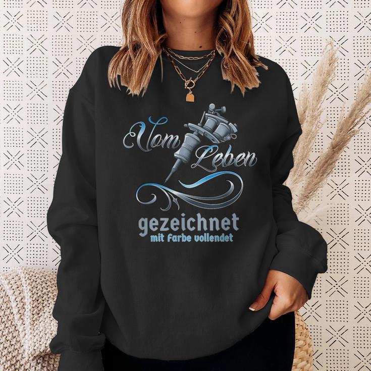 Vintage Tattoo Withom Leben Drawn With Colour Enriched Sweatshirt Geschenke für Sie