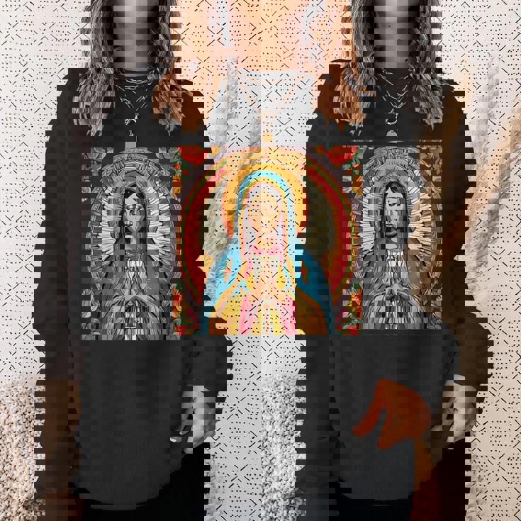 Virgen De Guadalupe Camicia Da Uomo Nostra Signora Di Guadalupe Felpa Regalos para ella