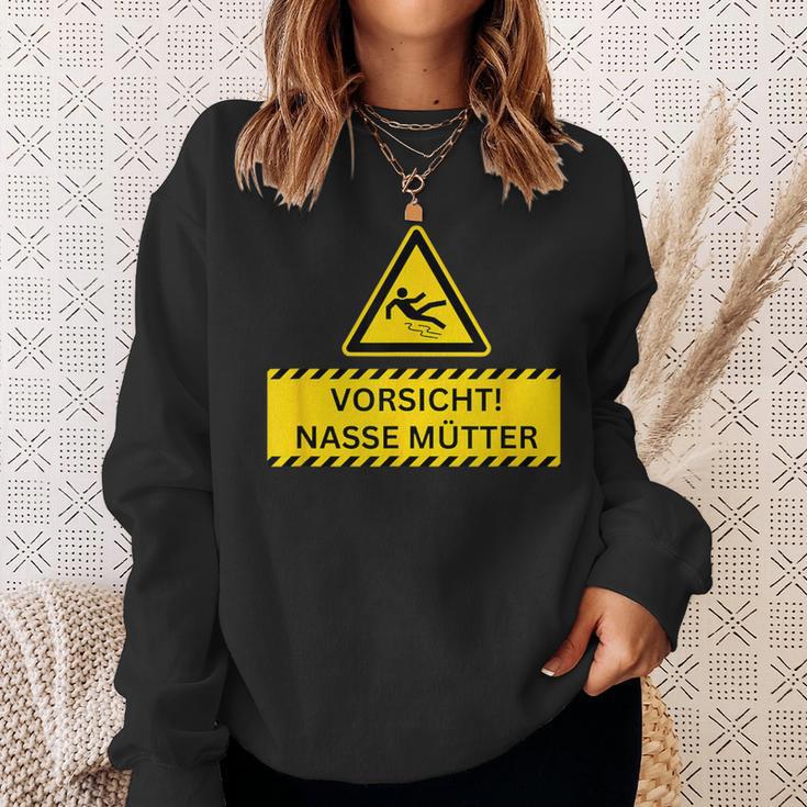 Vorsicht Nasse Mütter Sweatshirt Geschenke für Sie