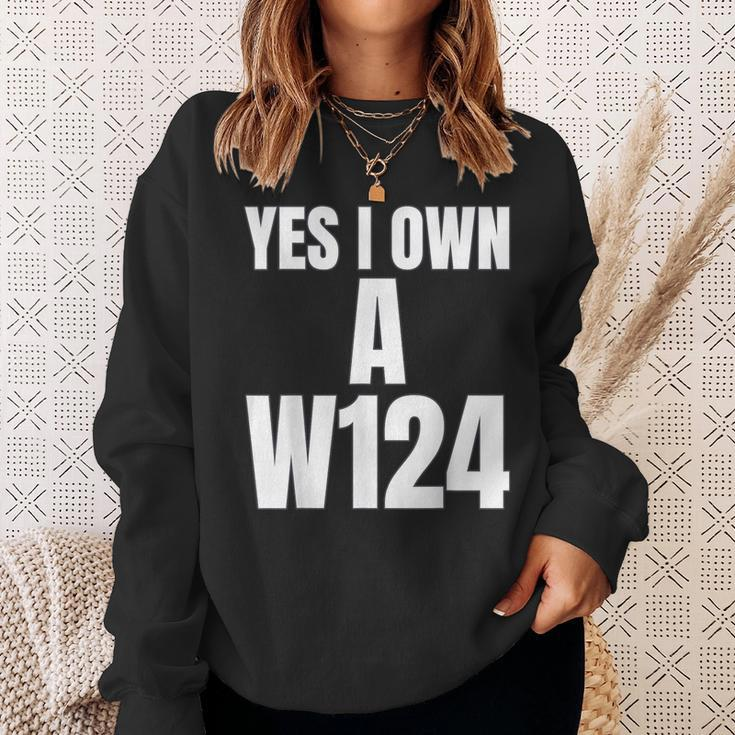 W124 Classic Deutsche Auto´S W124 Silhoutte W124 Karren S Sweatshirt Geschenke für Sie