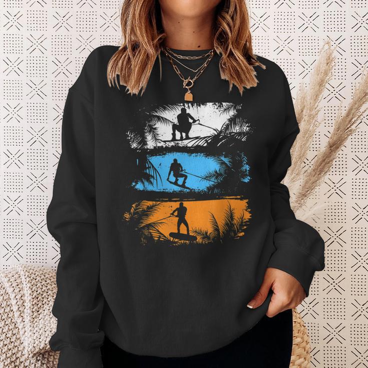 Wakeboard Wakeboarder Retro Wakeboarding Wakeboarding Sweatshirt Geschenke für Sie