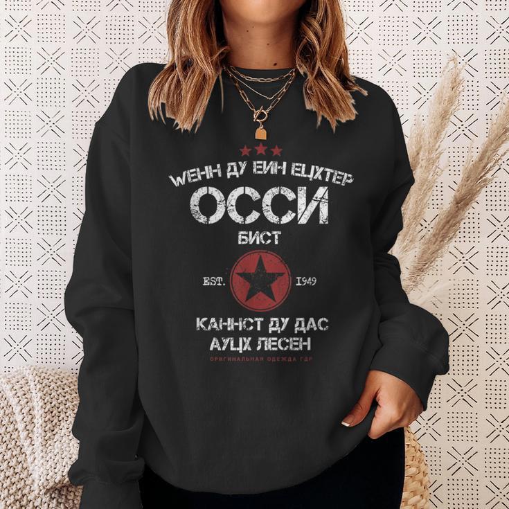 Wenn Du Ein Echter Ossi Bist Kannst Du Das Auch Lesen Ddr Sweatshirt Geschenke für Sie