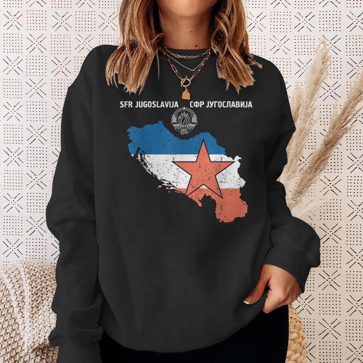 Yugoslavija Flag Balkan Sfrj Yugoslavia Sweatshirt Geschenke für Sie