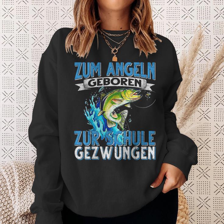 Zum Fishing Geboren Zur Schule Gezzwungen Fishing Fishing S Sweatshirt Geschenke für Sie