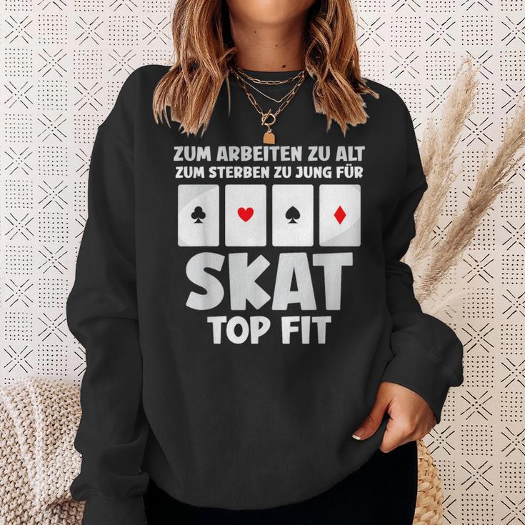 Zum Work Zu Alt Für Skat German Langu Sweatshirt Geschenke für Sie