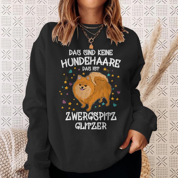 Zwergspitz Glitter Dog Lover Dog Holder Dog Sweatshirt Geschenke für Sie