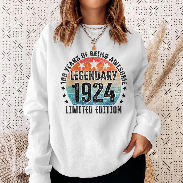 100 Geburtstag Limited Edition Best Of 1924 Sweatshirt Geschenke für Sie