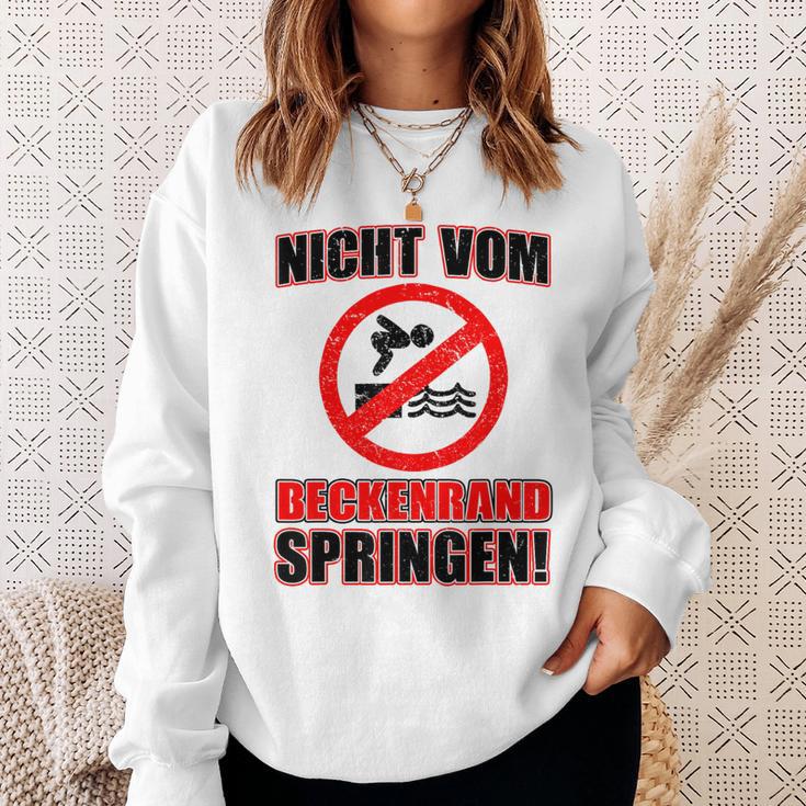 Bademeister Dlrg Nichtom Beckenrand Jumping S Sweatshirt Geschenke für Sie