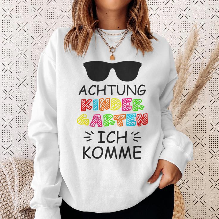 Children's Attention Kindergarten Ich Komme 1St Tag Kita Sweatshirt Geschenke für Sie