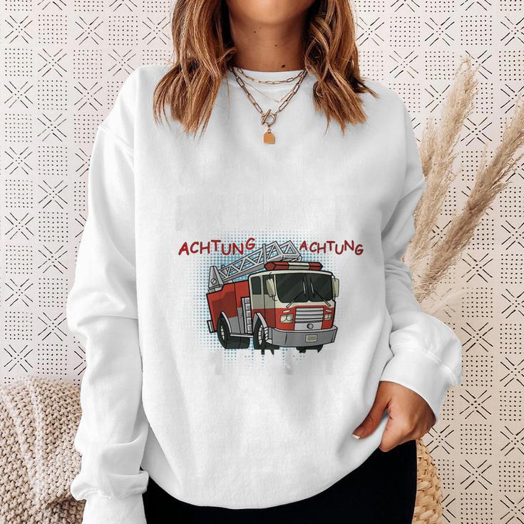 Children's Feuerwehr Auto Werde Grosser Bruder Sweatshirt Geschenke für Sie