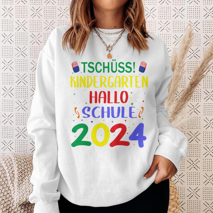 Children's First Day At School Tschüss Kindergarten Hello School 2024 Sweatshirt Geschenke für Sie